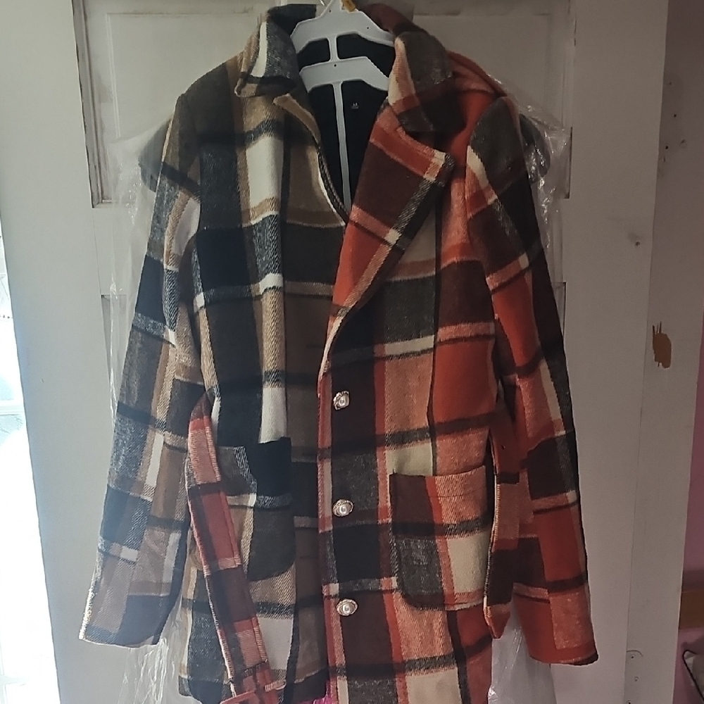 Plaid Men's Jacket - Multicolor